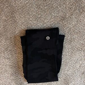 lululemon athletica Black Camouflage Leggings